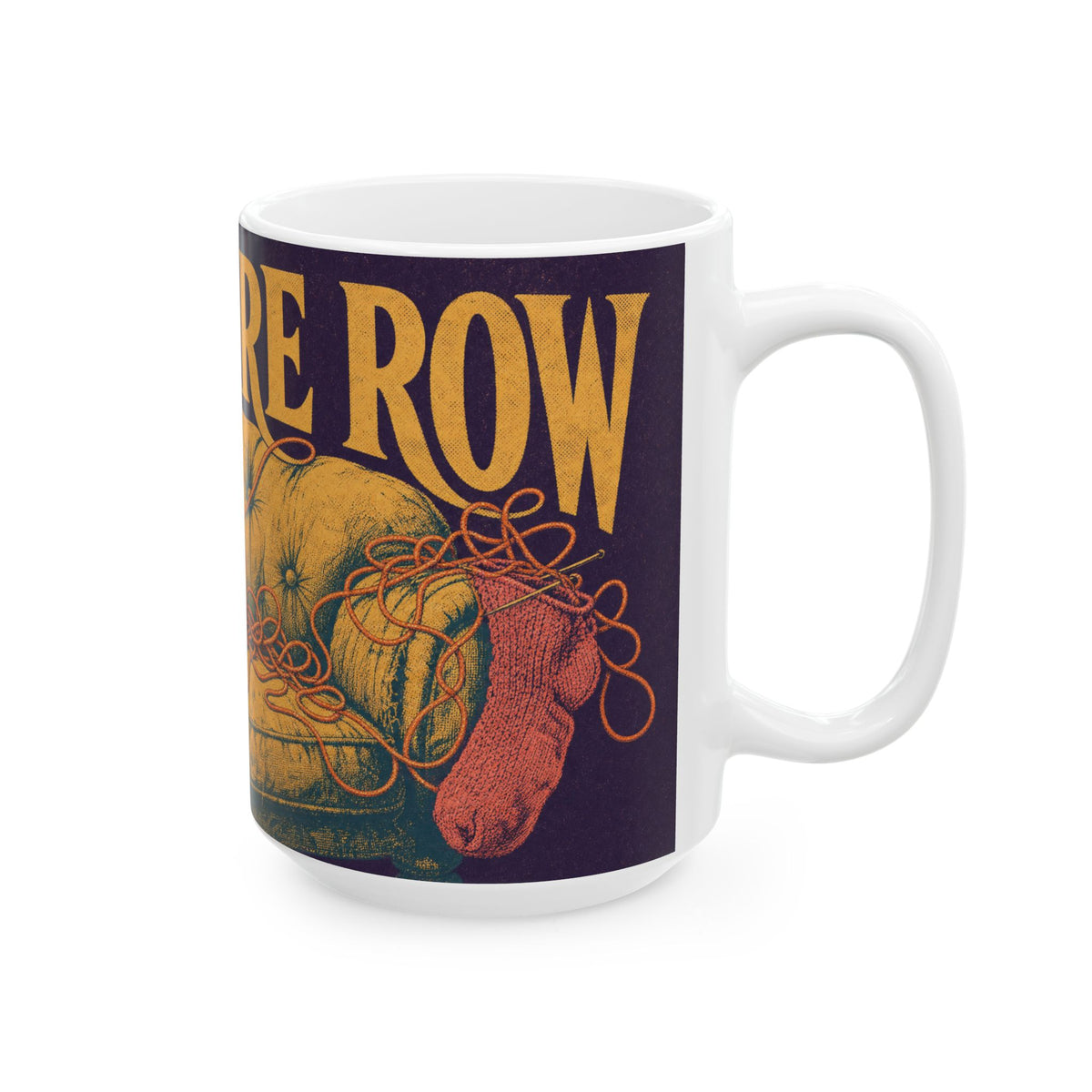Knitting Humour Mug Yarn Chaos Sofa Cosy Chaos Coffee Cup Crochet Gift