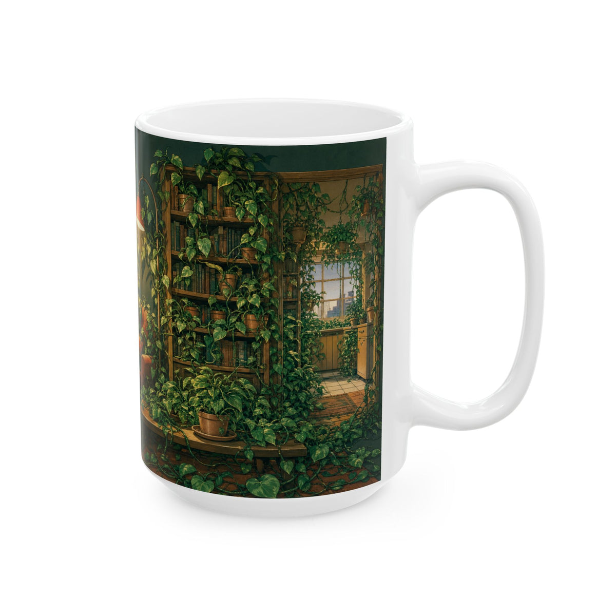 Plant Parent Mug Pothos Vine Illustration Indoor Jungle Houseplant Humor
