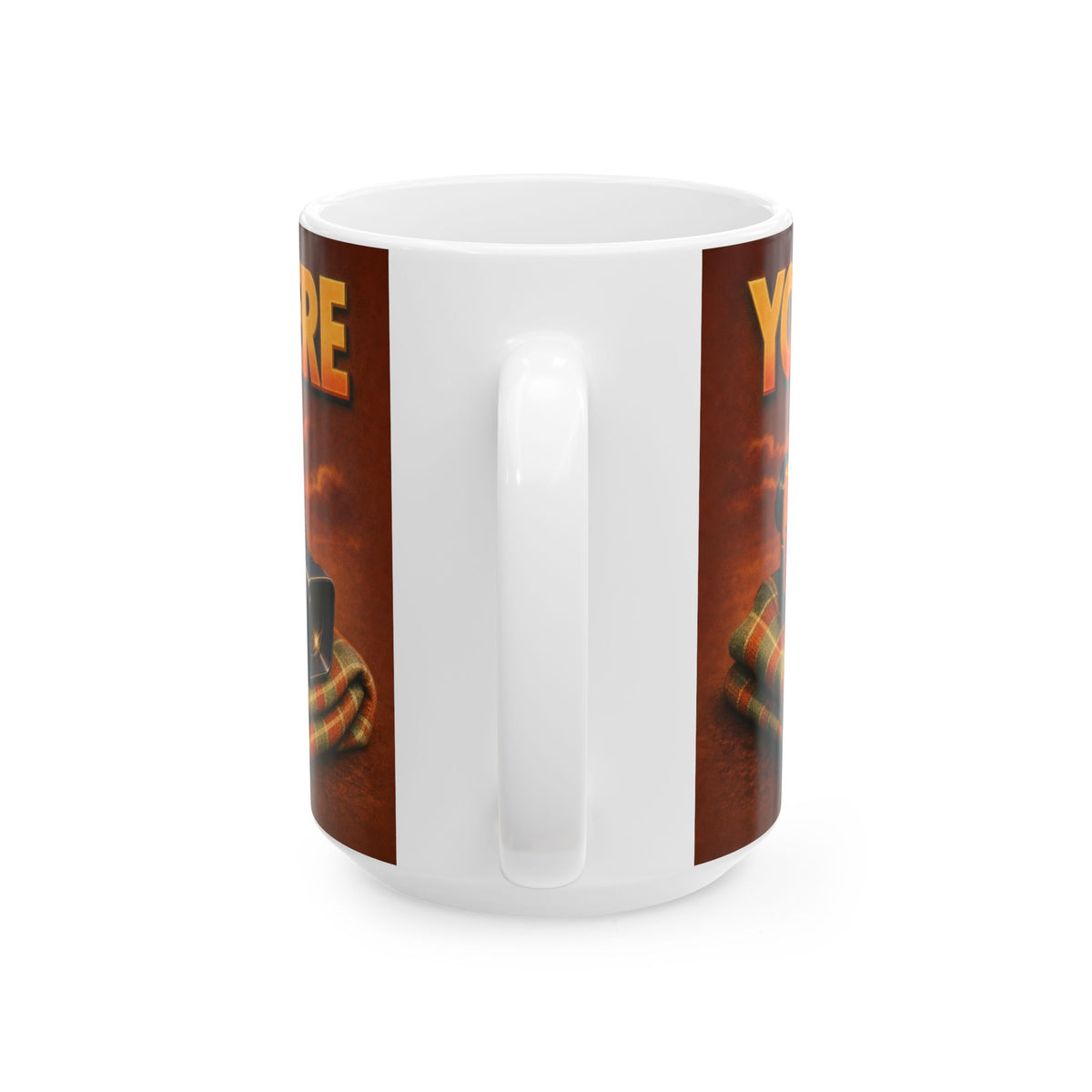 VHS Camcorder Golden Hour Nostalgia Mug 1980s Home Video Retro Art Coffee Cup