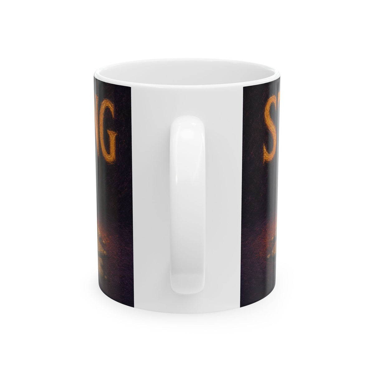 Still Burning Melting Candle Mug, Night Owl Humor, Dark Existential Coffee Cup