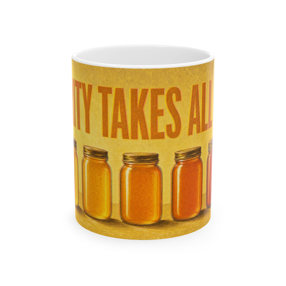 Honey Show Jars Amber Glow Mug for Competitive Beekeeping Fans