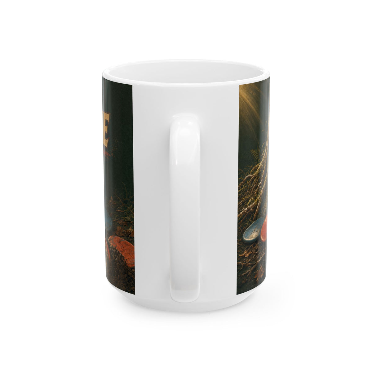 Disc Golf Bag Spilled Discs Muddy Mug funny disc golfer gift forest trail