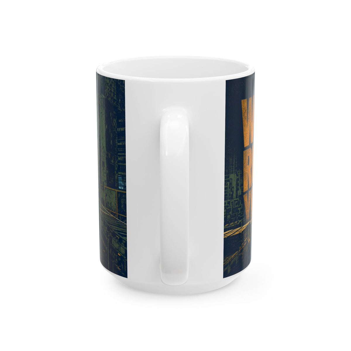 Night Shift Factory Worker Mug, Industrial Halftone Grain Print, Lone Worker Gift