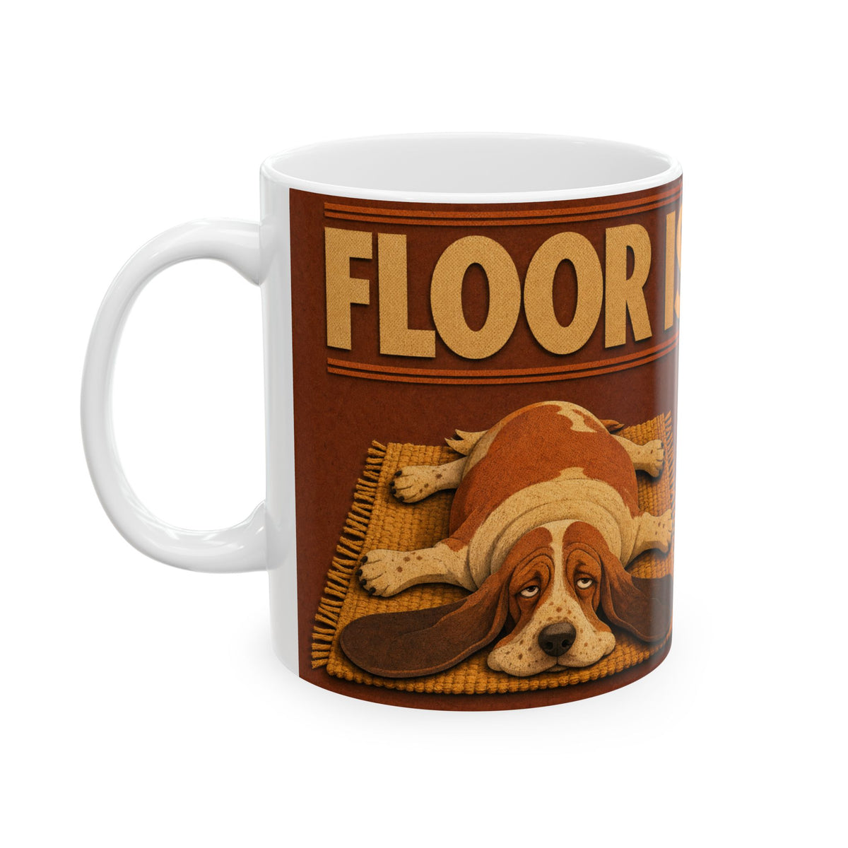 Basset Hound Art Mug Droopy Ears Hound Dog Owner Gift Lazy Dog