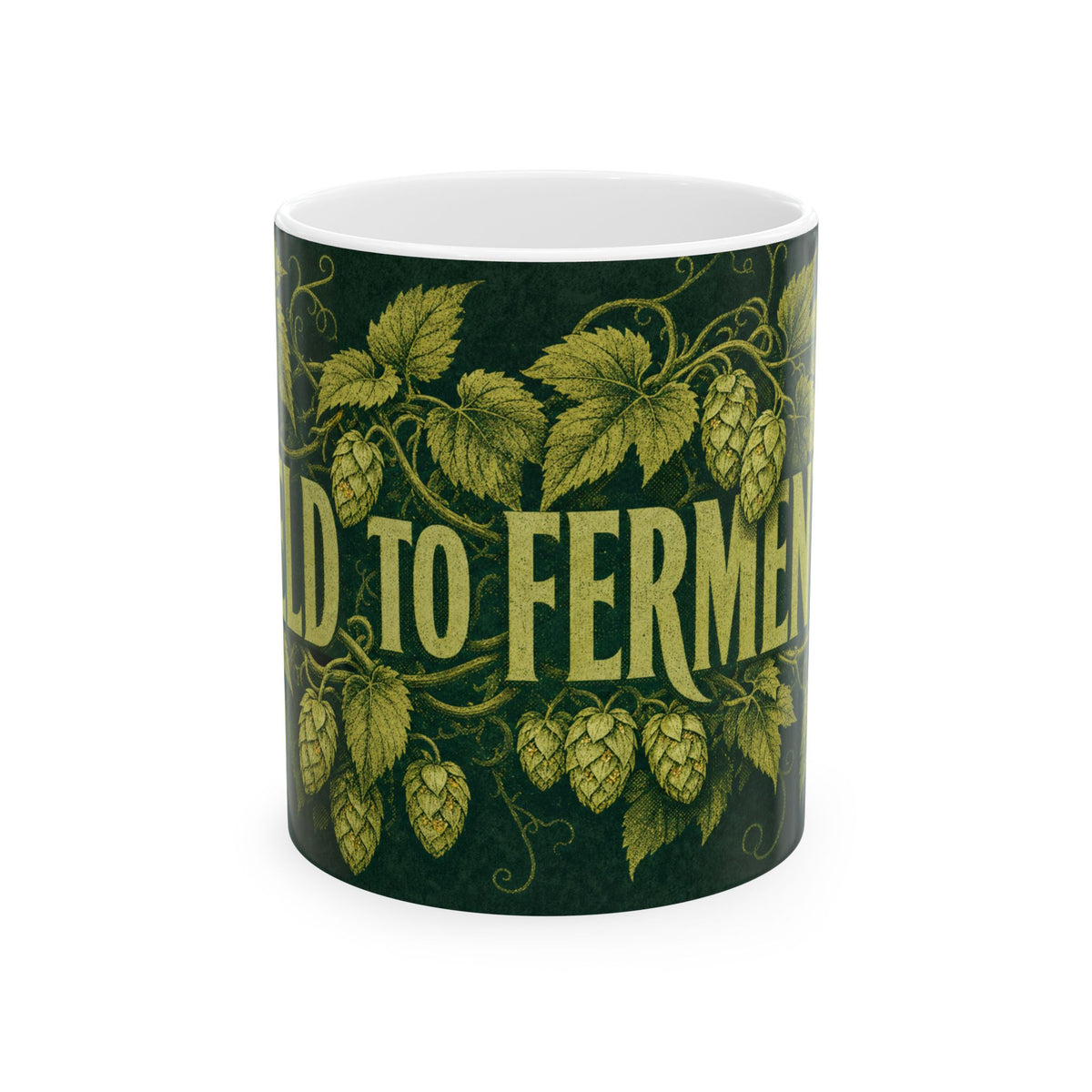 Hop Bine Illustration Mug Craft Beer Botanical Field to Fermenter Homebrewer Art