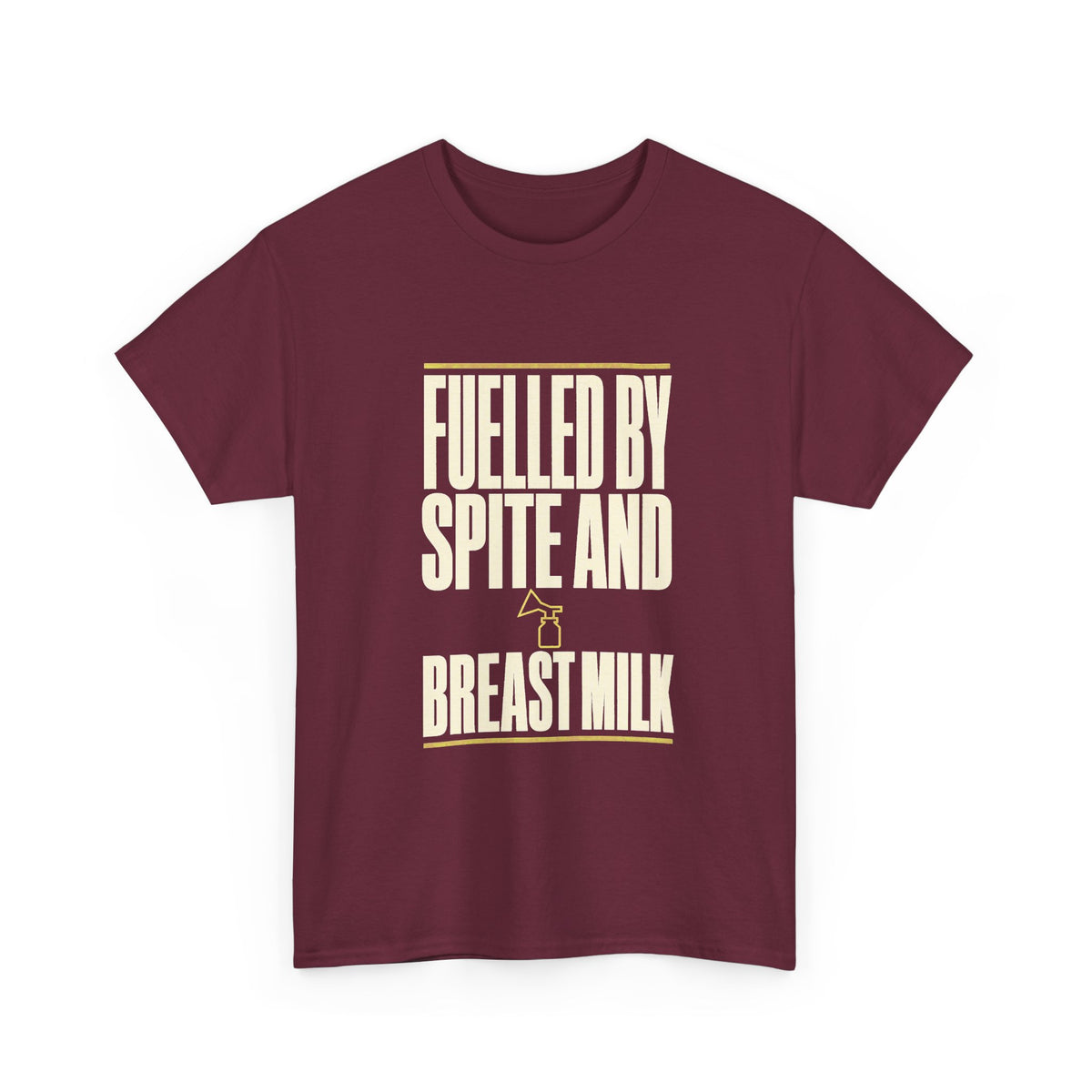 Fuelled By Spite And Breast Milk pumping mom tee breastfeeding humor shirt