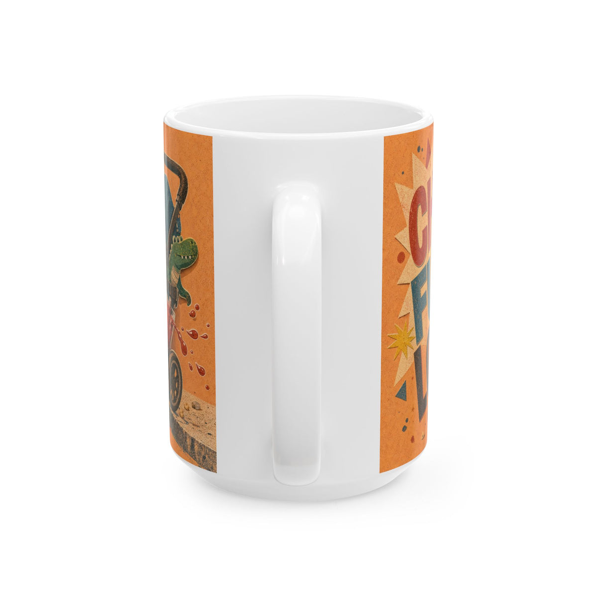 Double Pram Illustration Mug Twins Parents Gift Soft Toys Chaos Affectionately Exhausted