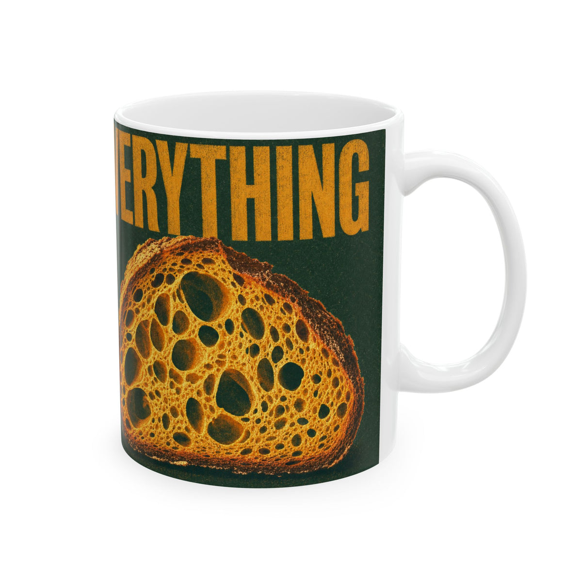 Sourdough Bread Cross Section Open Crumb Mug for Bread Bakers