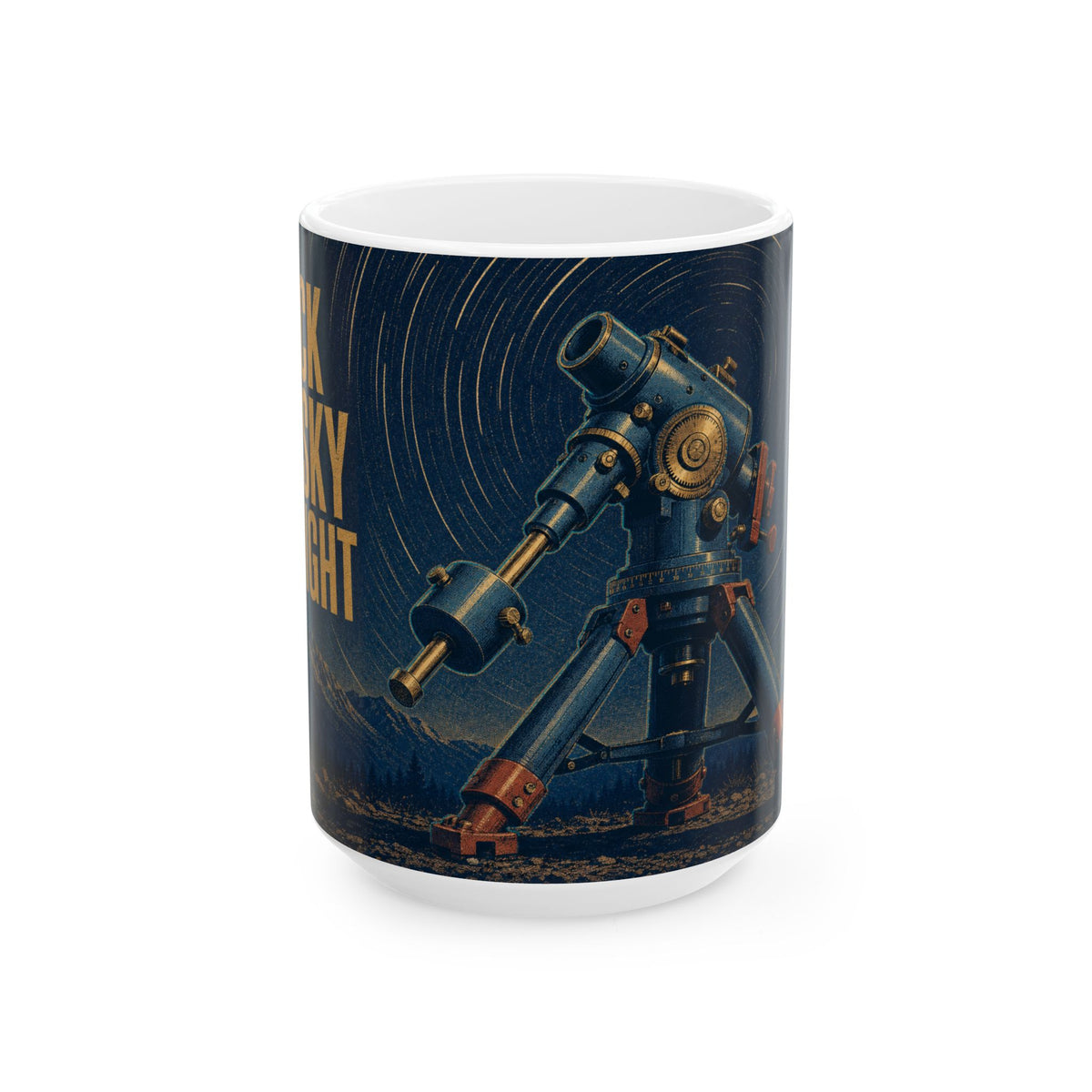 Equatorial Mount Star Trails Mug vintage astrophotography telescope night sky