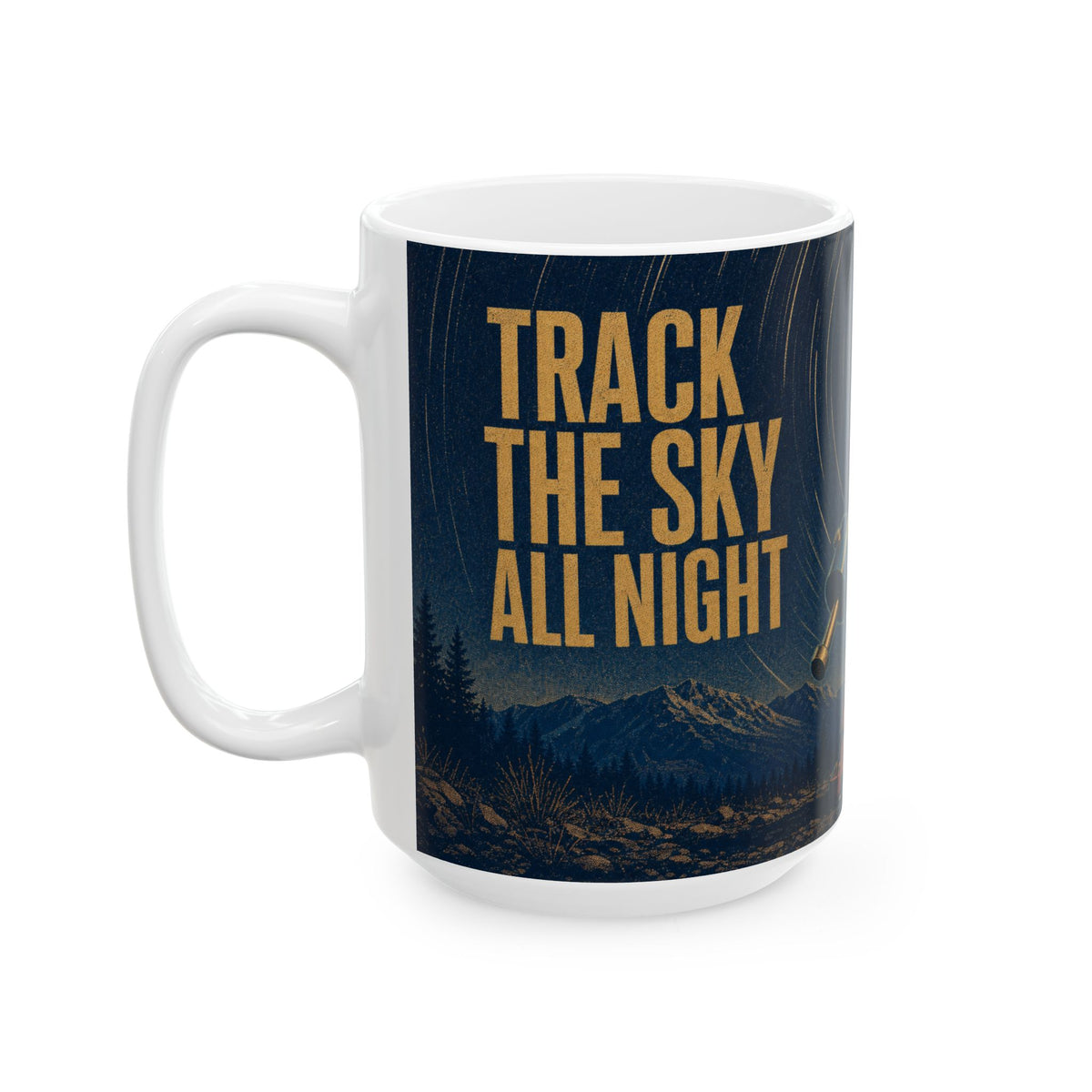 Equatorial Mount Star Trails Mug vintage astrophotography telescope night sky