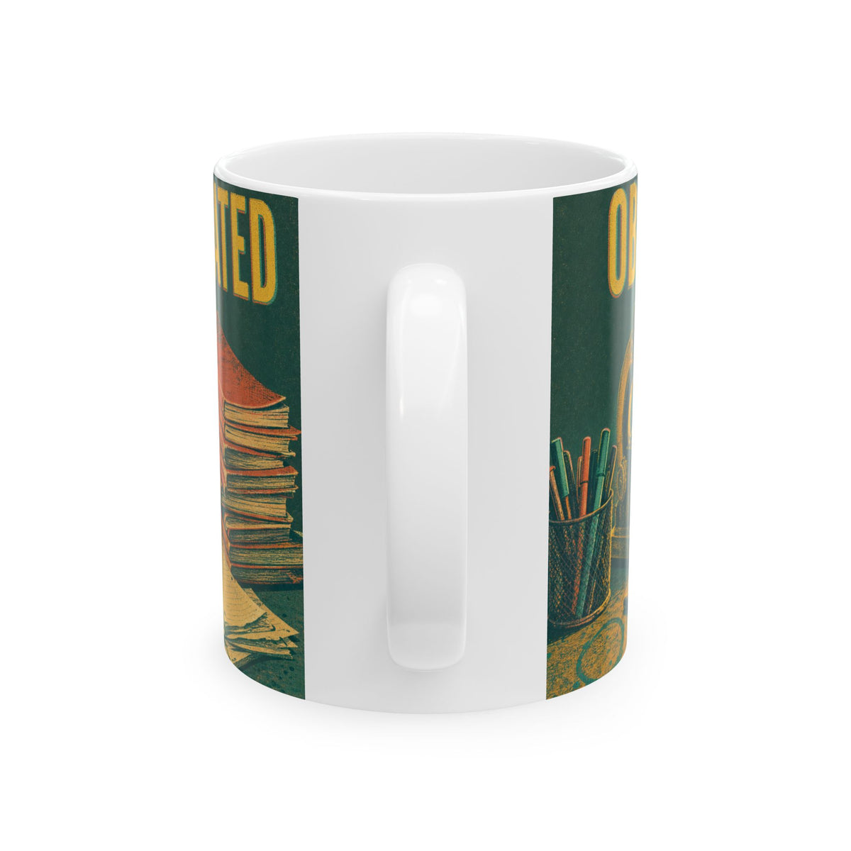 Biology Teacher Desk Mug Microscope Specimen Jars Science Classroom Gift