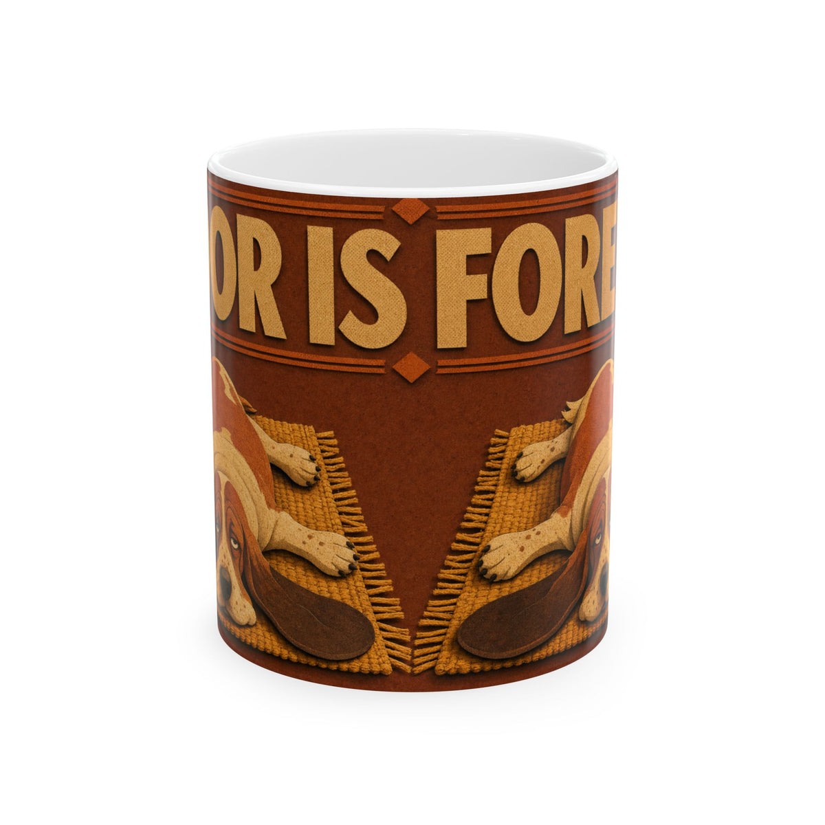 Basset Hound Art Mug Droopy Ears Hound Dog Owner Gift Lazy Dog