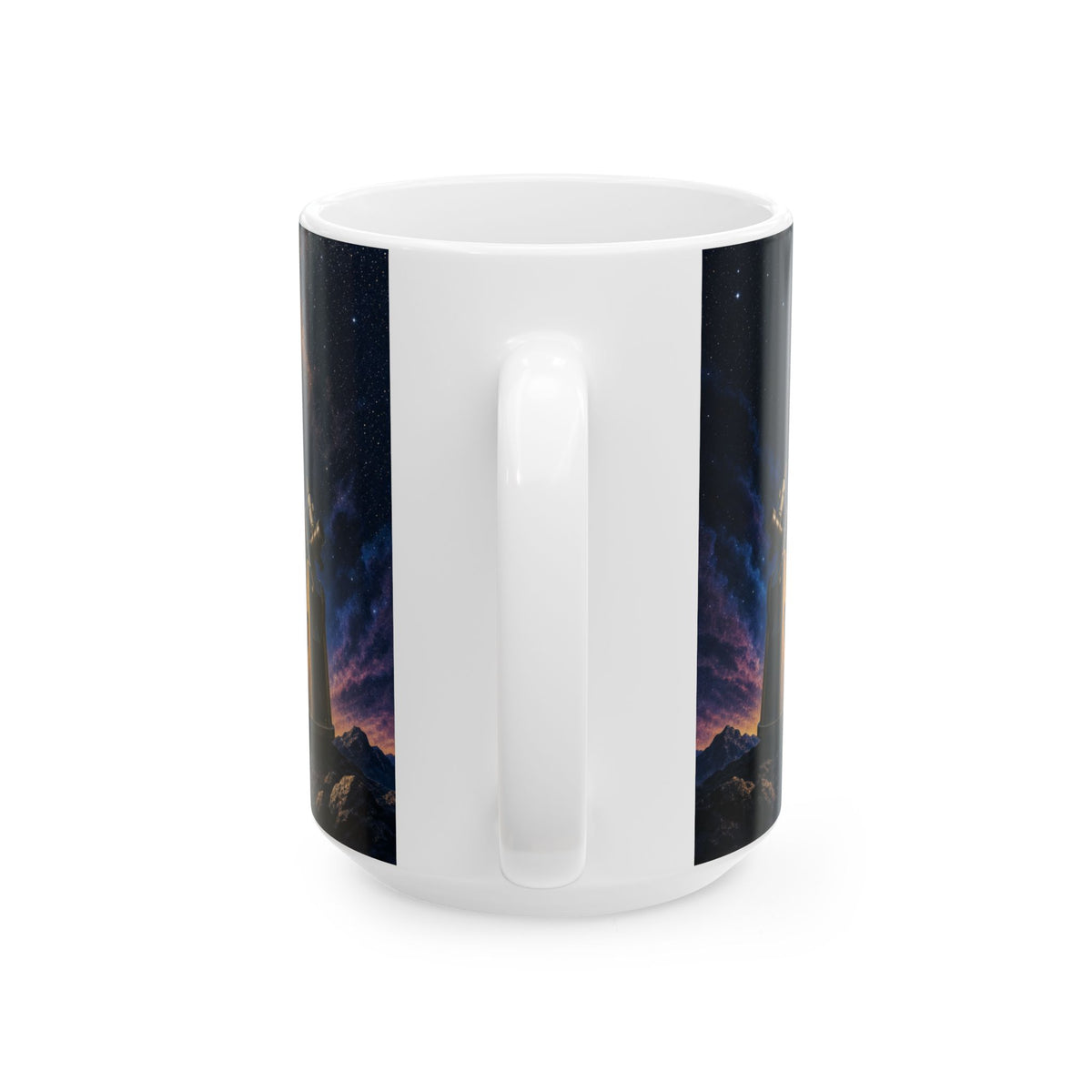 Dobsonian Telescope Night Sky Astronomy Mug Milky Way Starfield Airbrushed Space Art