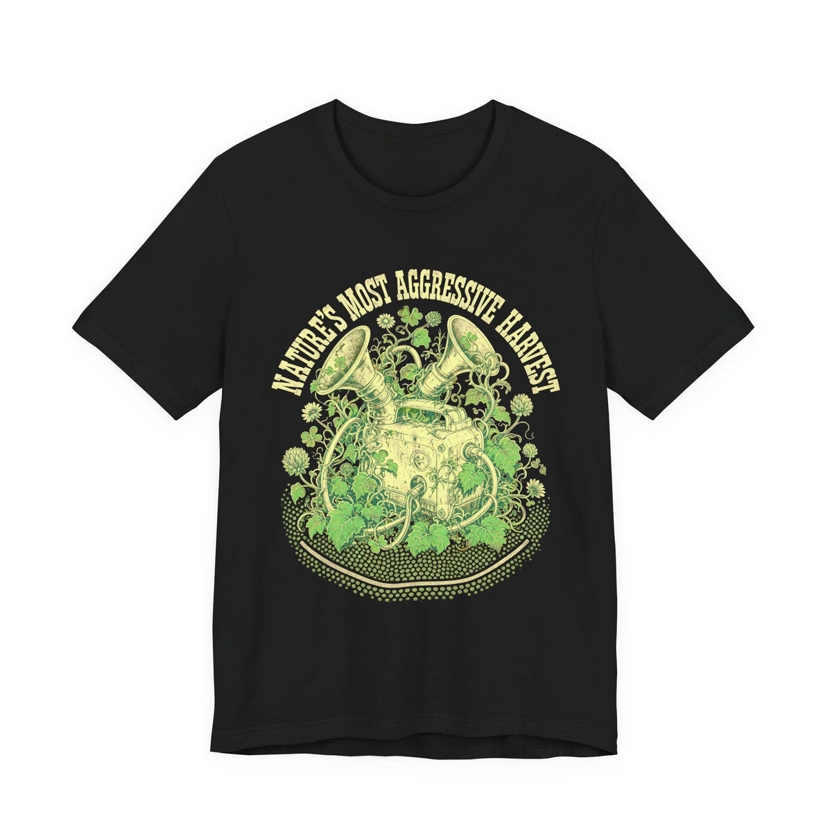 Pumping Mom Tee Nature's Most Aggressive Harvest Breast Pump Botanical Emblem
