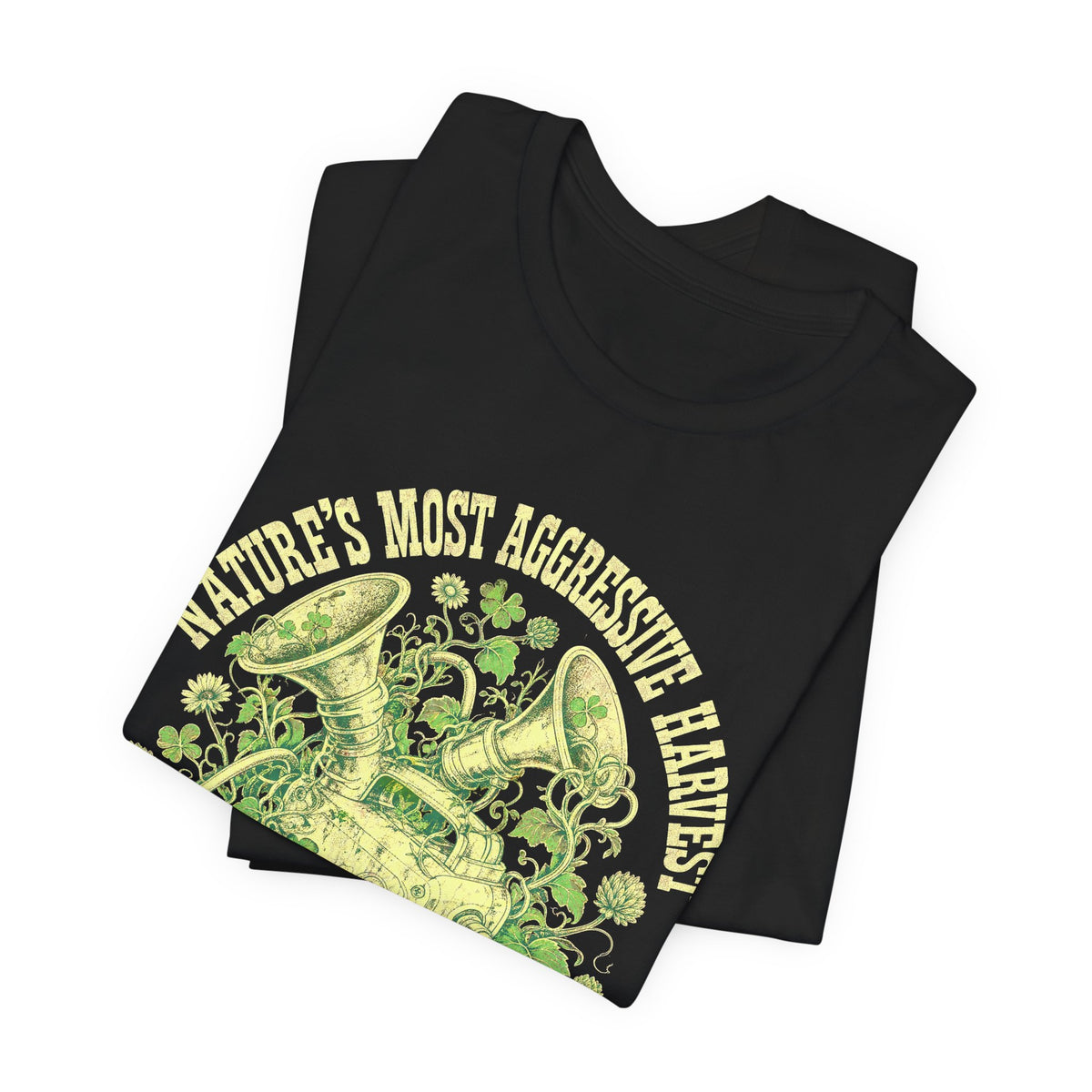 Pumping Mom Tee Nature's Most Aggressive Harvest Breast Pump Botanical Emblem