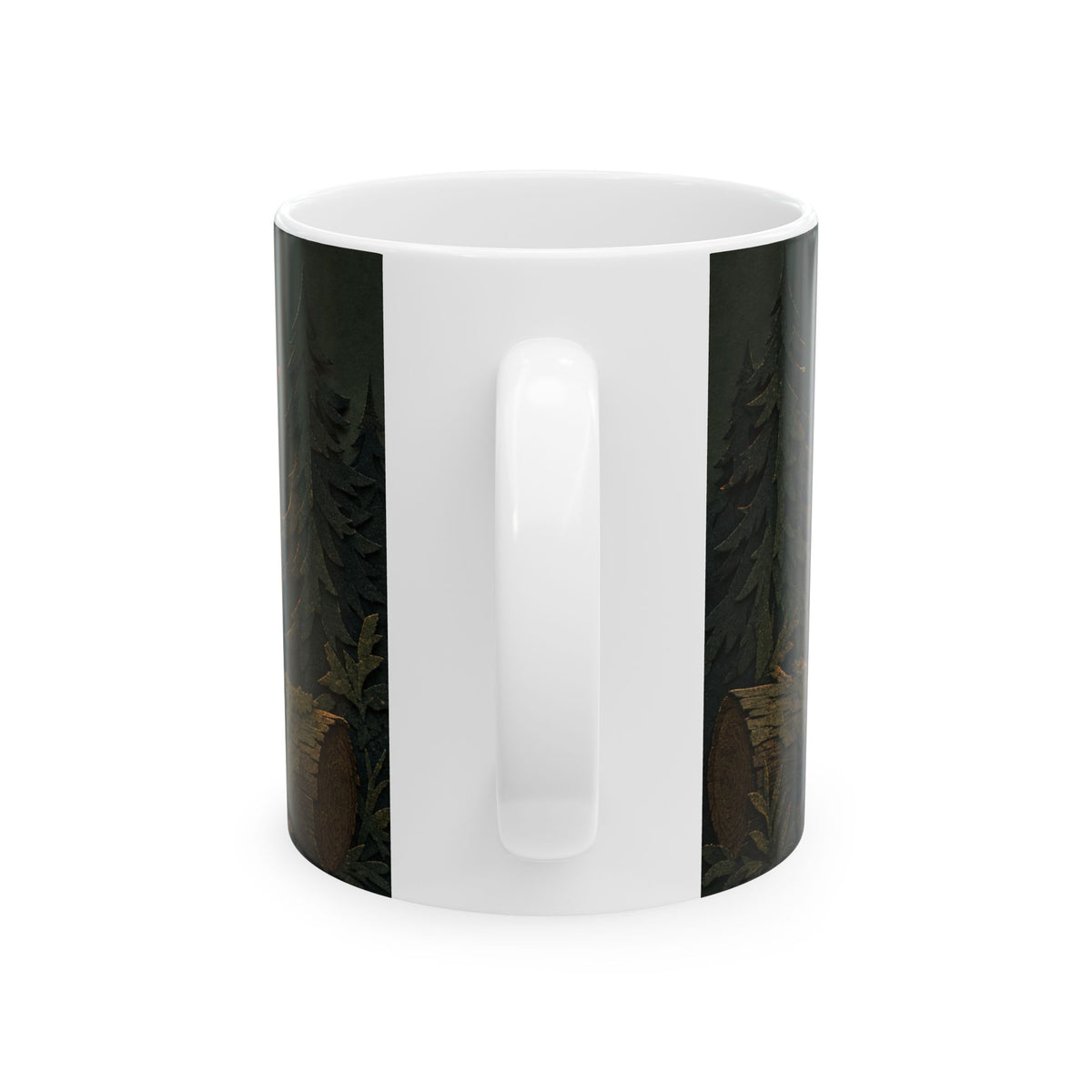 Campfire Mugs Cosy Camping Scene Ceramic Mug Couple Outdoors Gift