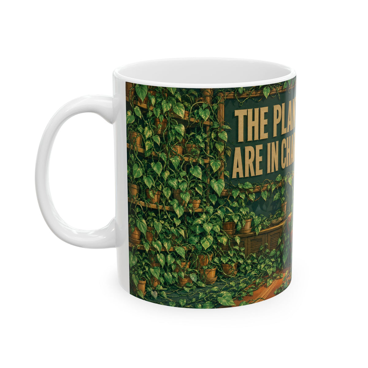 Plant Parent Mug Pothos Vine Illustration Indoor Jungle Houseplant Humor