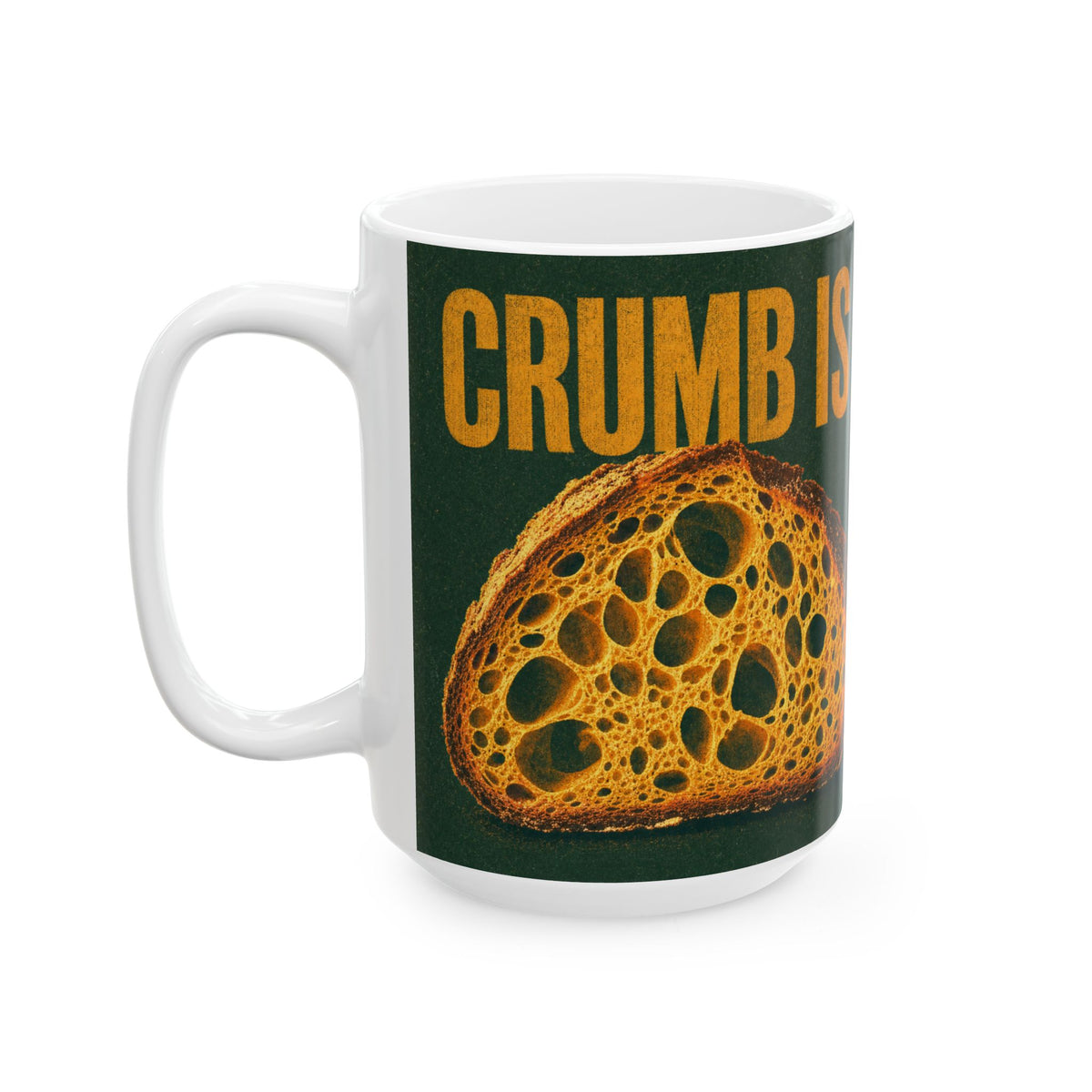 Sourdough Bread Cross Section Open Crumb Mug for Bread Bakers