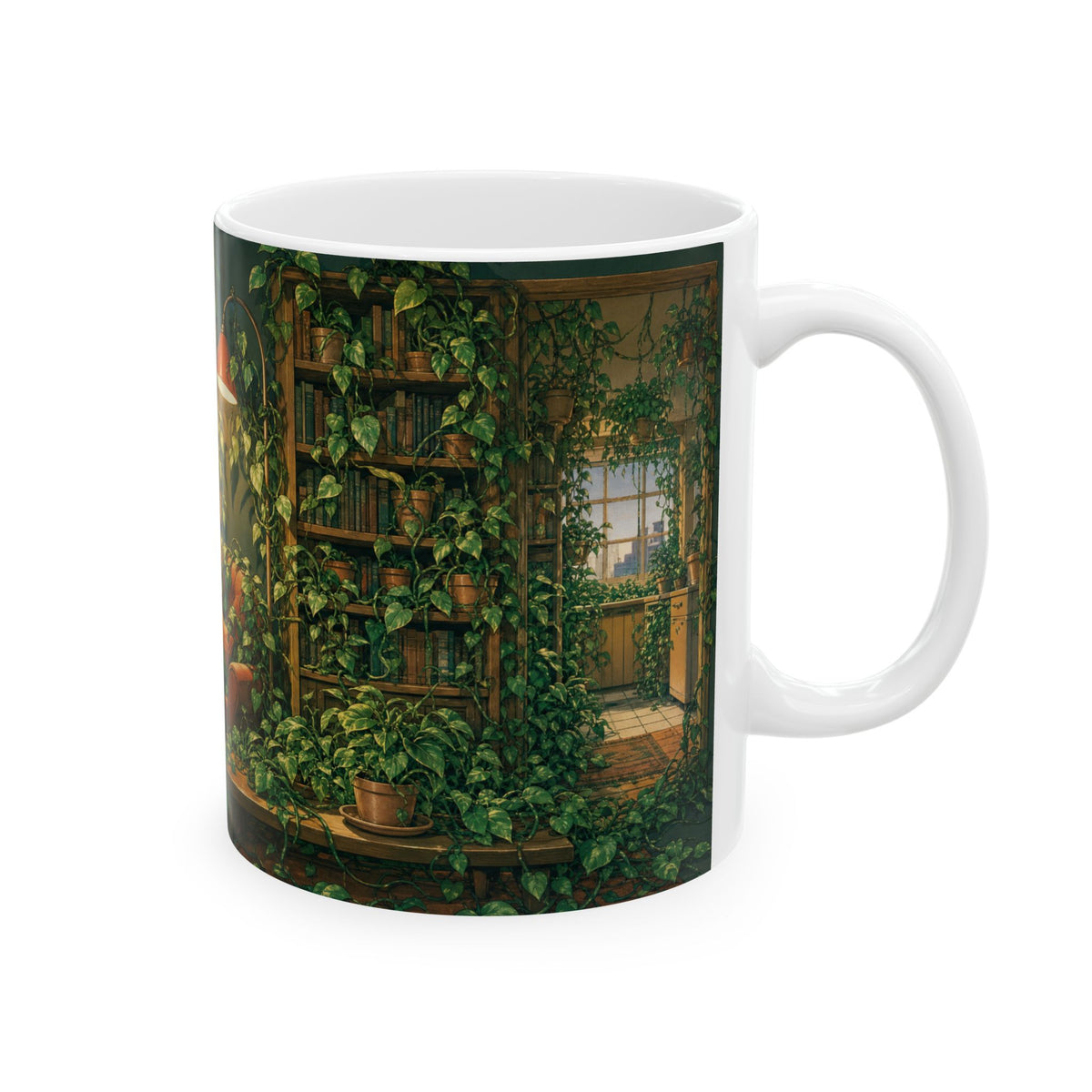 Plant Parent Mug Pothos Vine Illustration Indoor Jungle Houseplant Humor