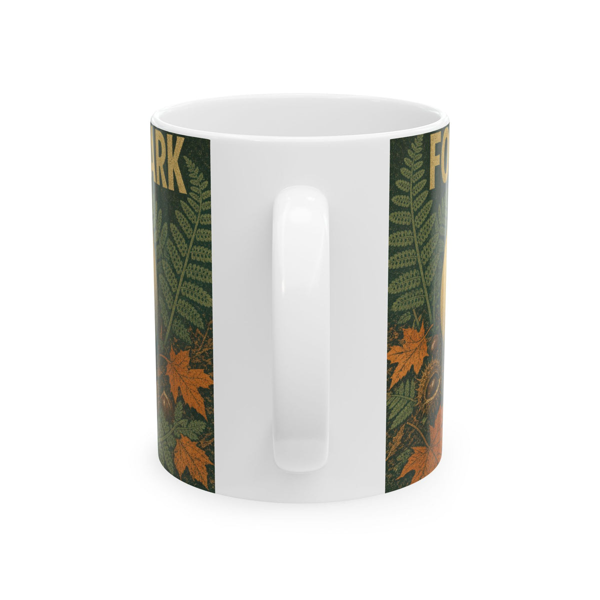 Giant Puffball Mushroom Mug Autumn Woodland Floor Fungi Foraging Wild Mushroom Art