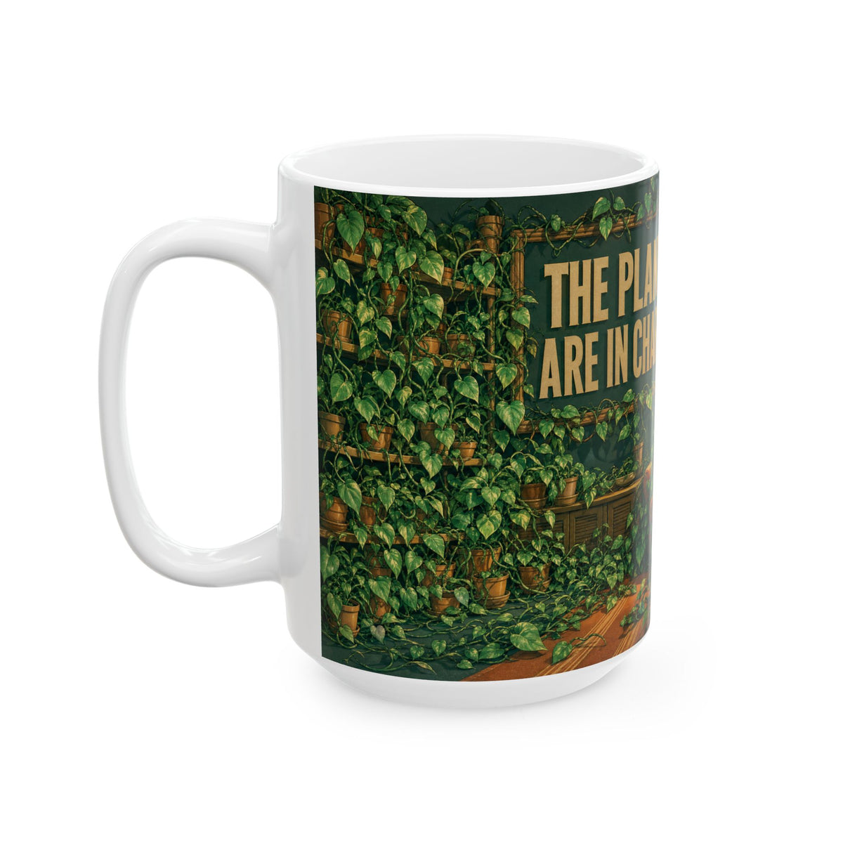 Plant Parent Mug Pothos Vine Illustration Indoor Jungle Houseplant Humor