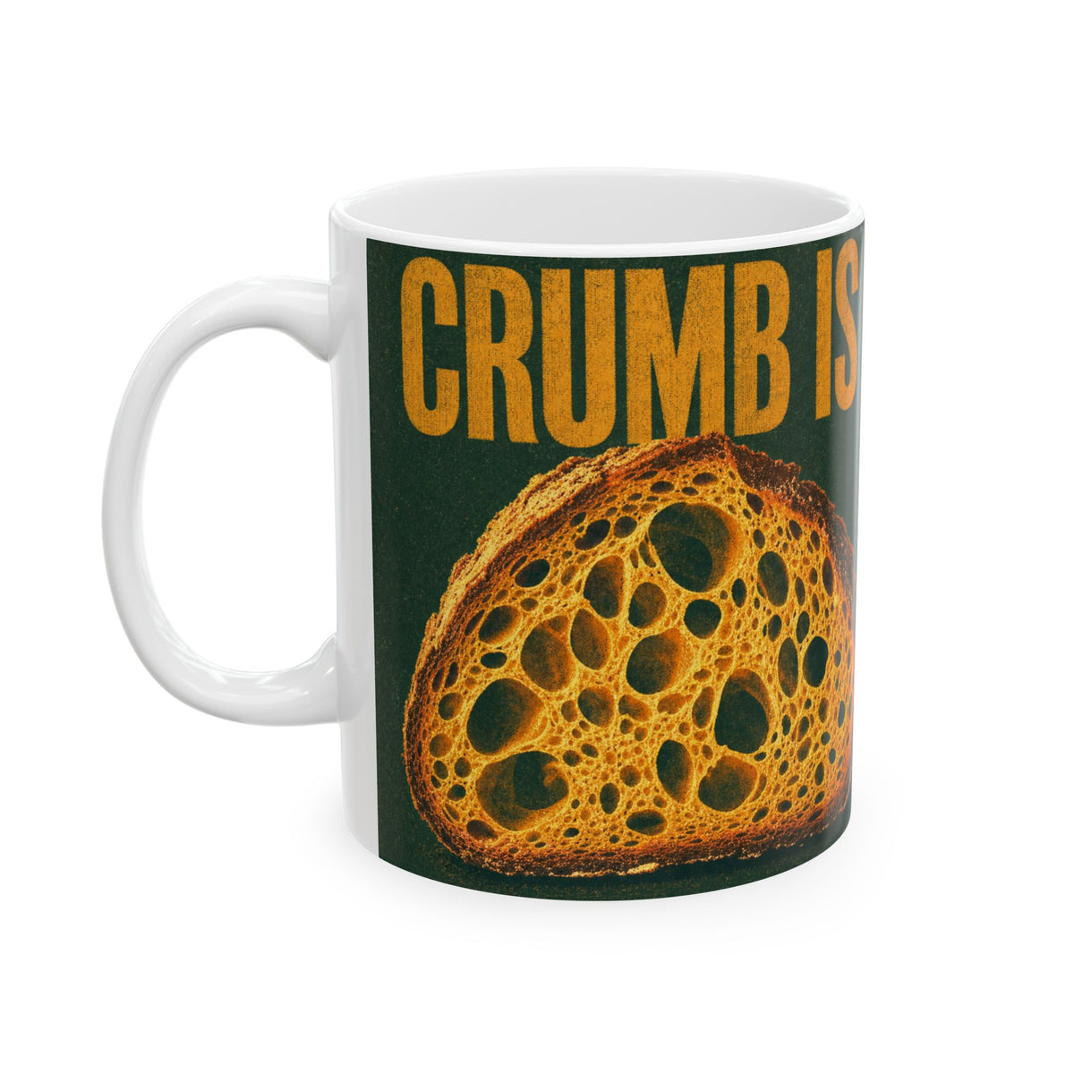 Sourdough Bread Cross Section Open Crumb Mug for Bread Bakers