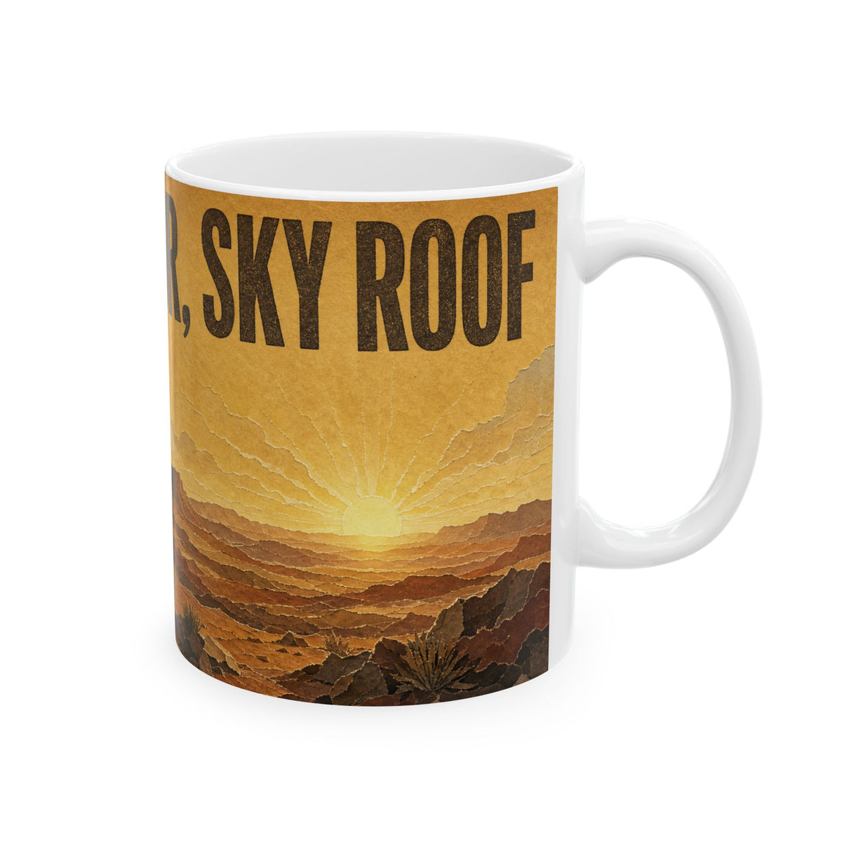 Rooftop Tent Dawn 4x4 Off Road Coffee Mug overlanding sunrise camping