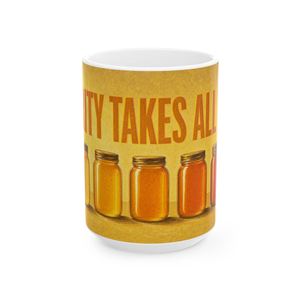 Honey Show Jars Amber Glow Mug for Competitive Beekeeping Fans