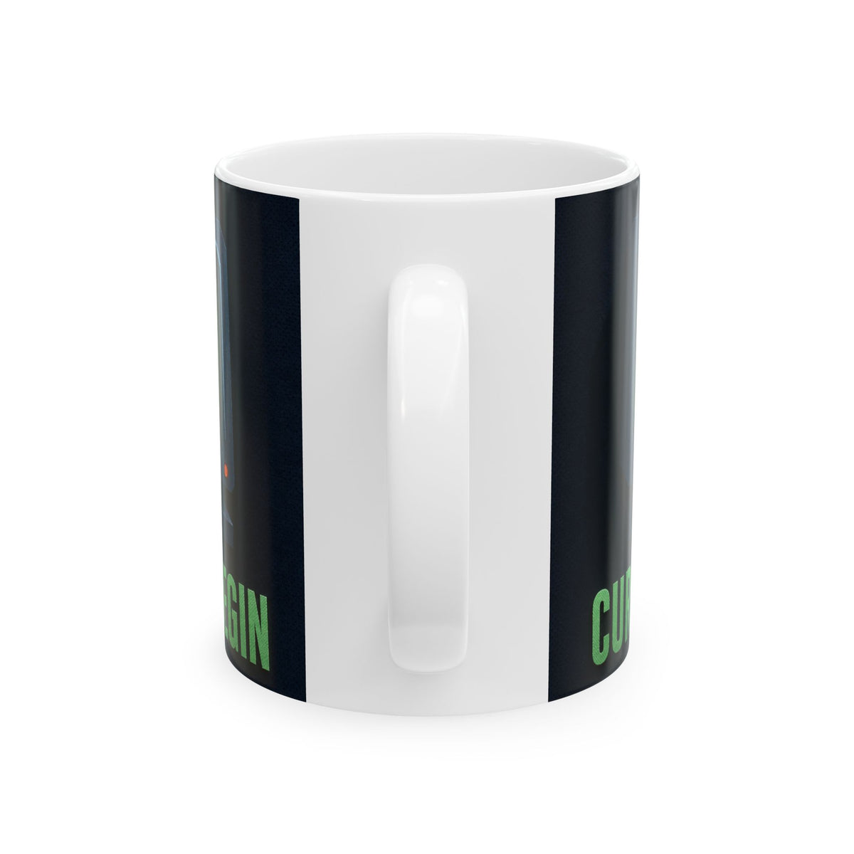 Glowing Phosphor Green Cursor CRT Monitor Mug for 2am Coders and Prompt Engineers