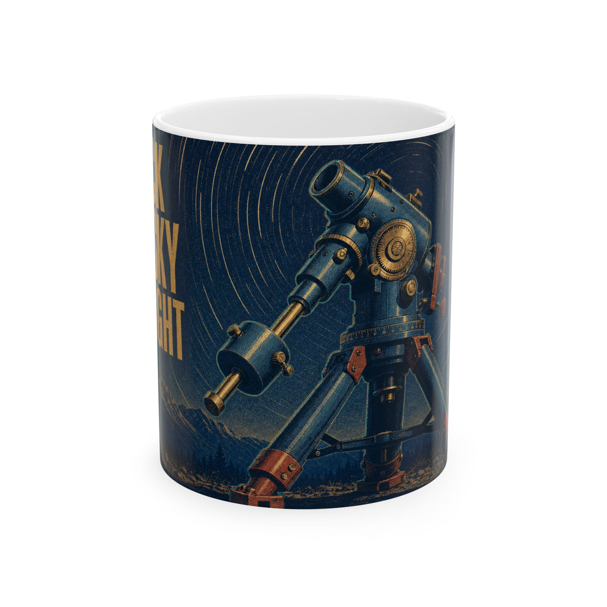 Equatorial Mount Star Trails Mug vintage astrophotography telescope night sky