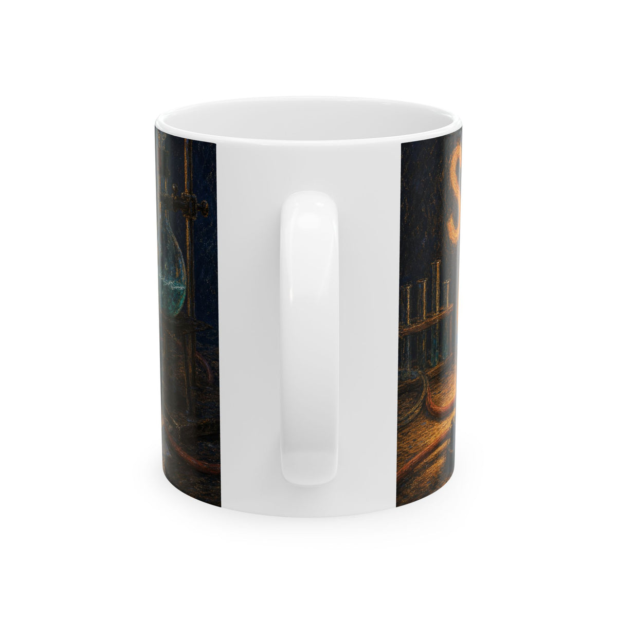 Science Lab Bench Mug for Chemistry Teachers - Still Glowing End of Day