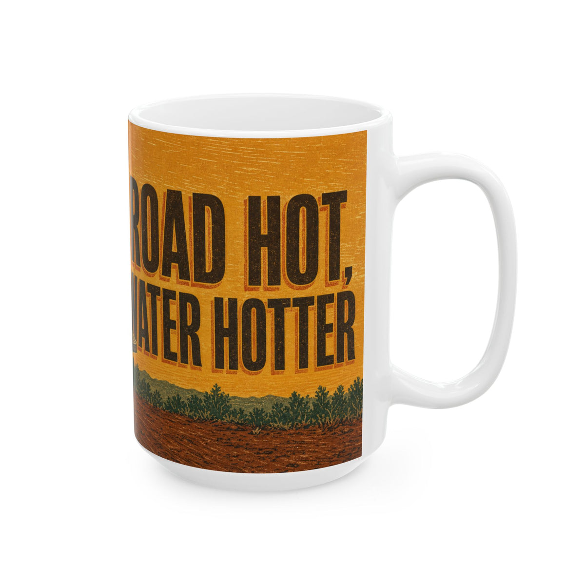 Van Life Cooking Camp Kitchen Mug linocut print outdoor burner road trip