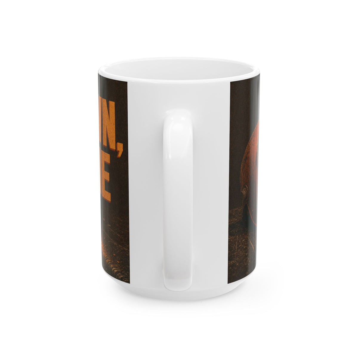 Welder Helmet End of Shift Coffee Mug, Workshop Still Life, Trade Humor Gift