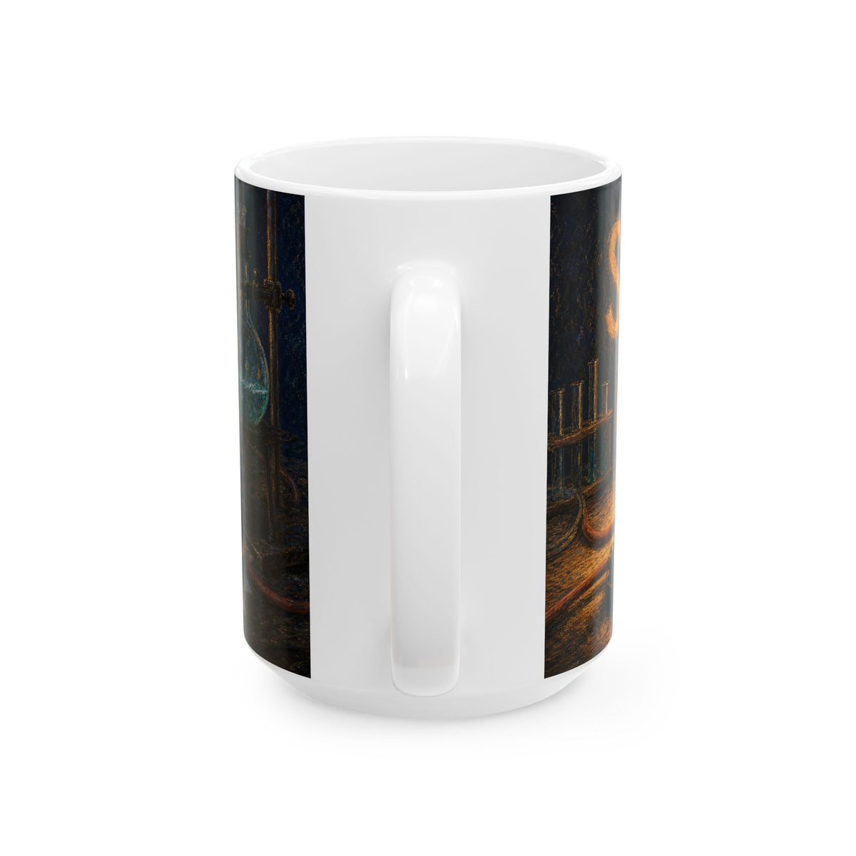 Science Lab Bench Mug for Chemistry Teachers - Still Glowing End of Day