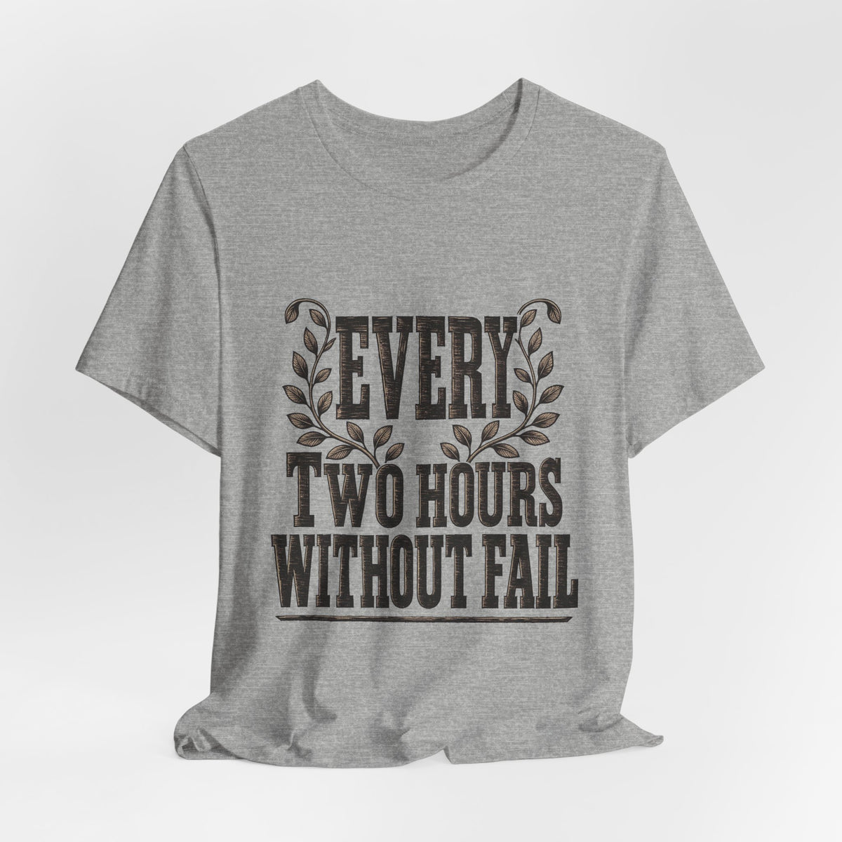 Pumping Mom Breastfeeding Tee Every Two Hours Woodcut Slab Serif Gift
