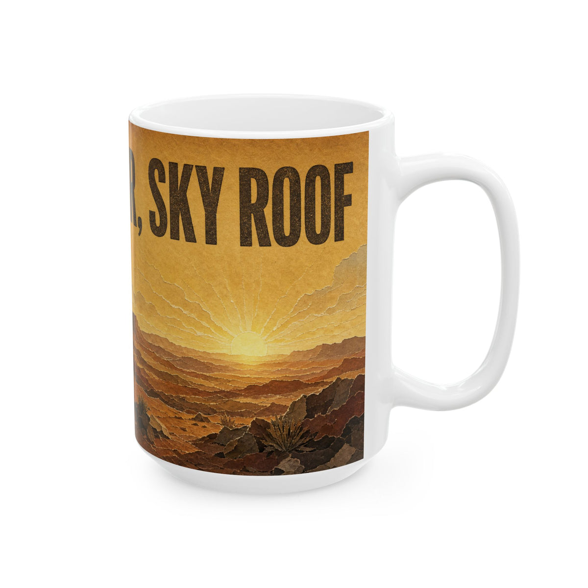 Rooftop Tent Dawn 4x4 Off Road Coffee Mug overlanding sunrise camping