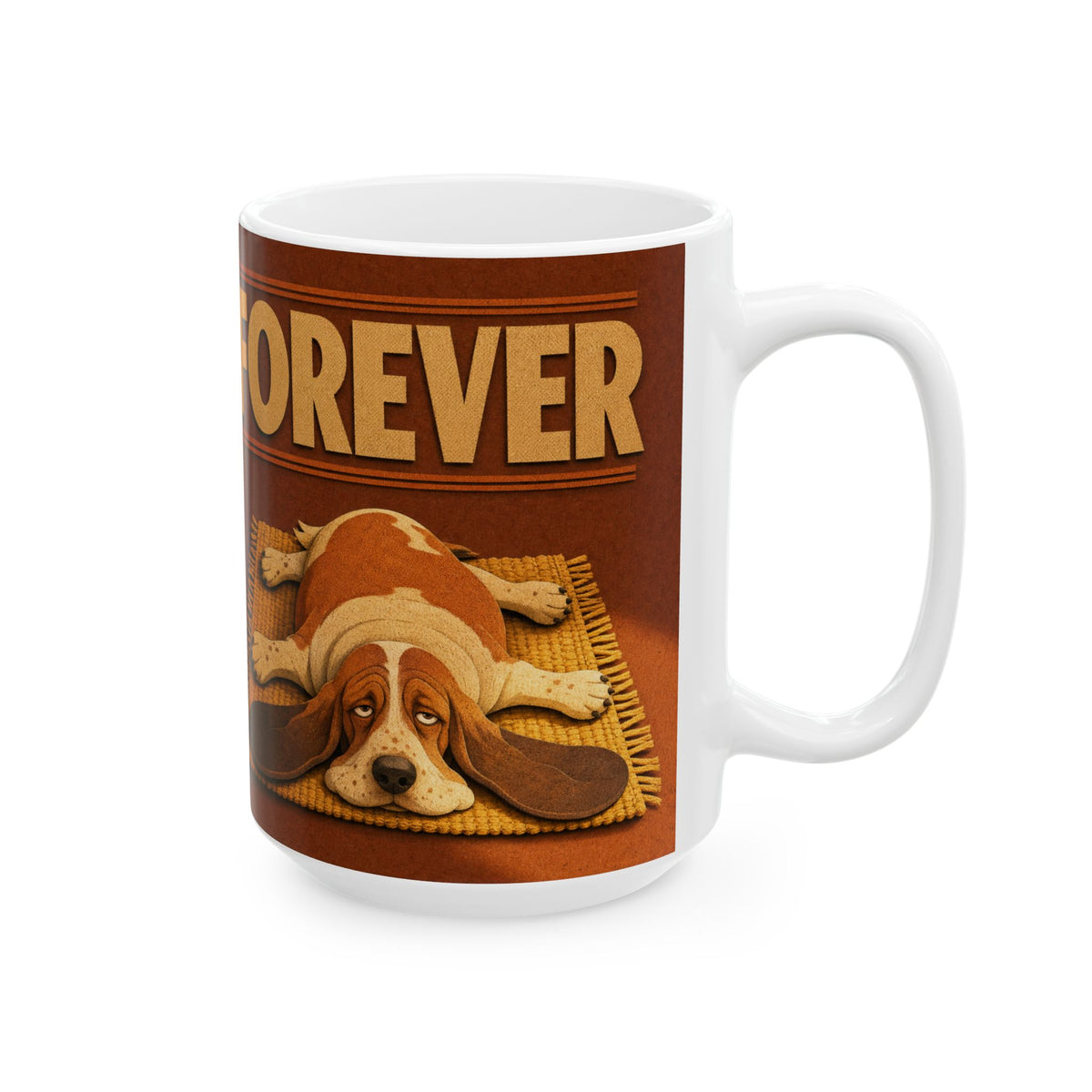 Basset Hound Art Mug Droopy Ears Hound Dog Owner Gift Lazy Dog