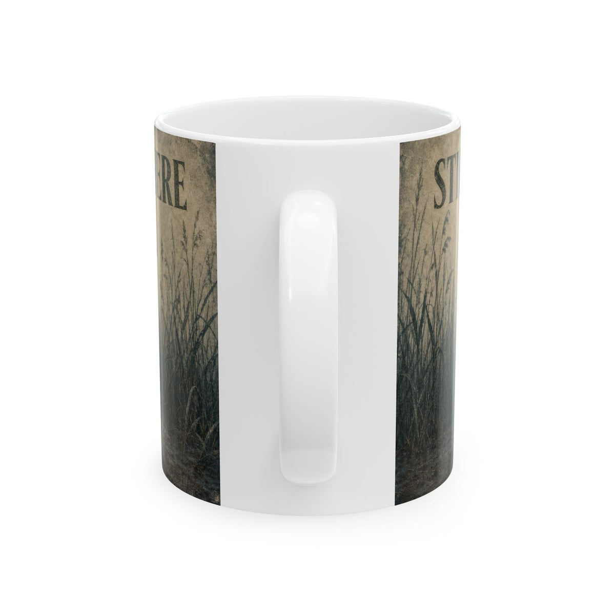 Spotting Scope Fog Birding Humour Mug Twitcher Cold Morning Reed Bed Mist