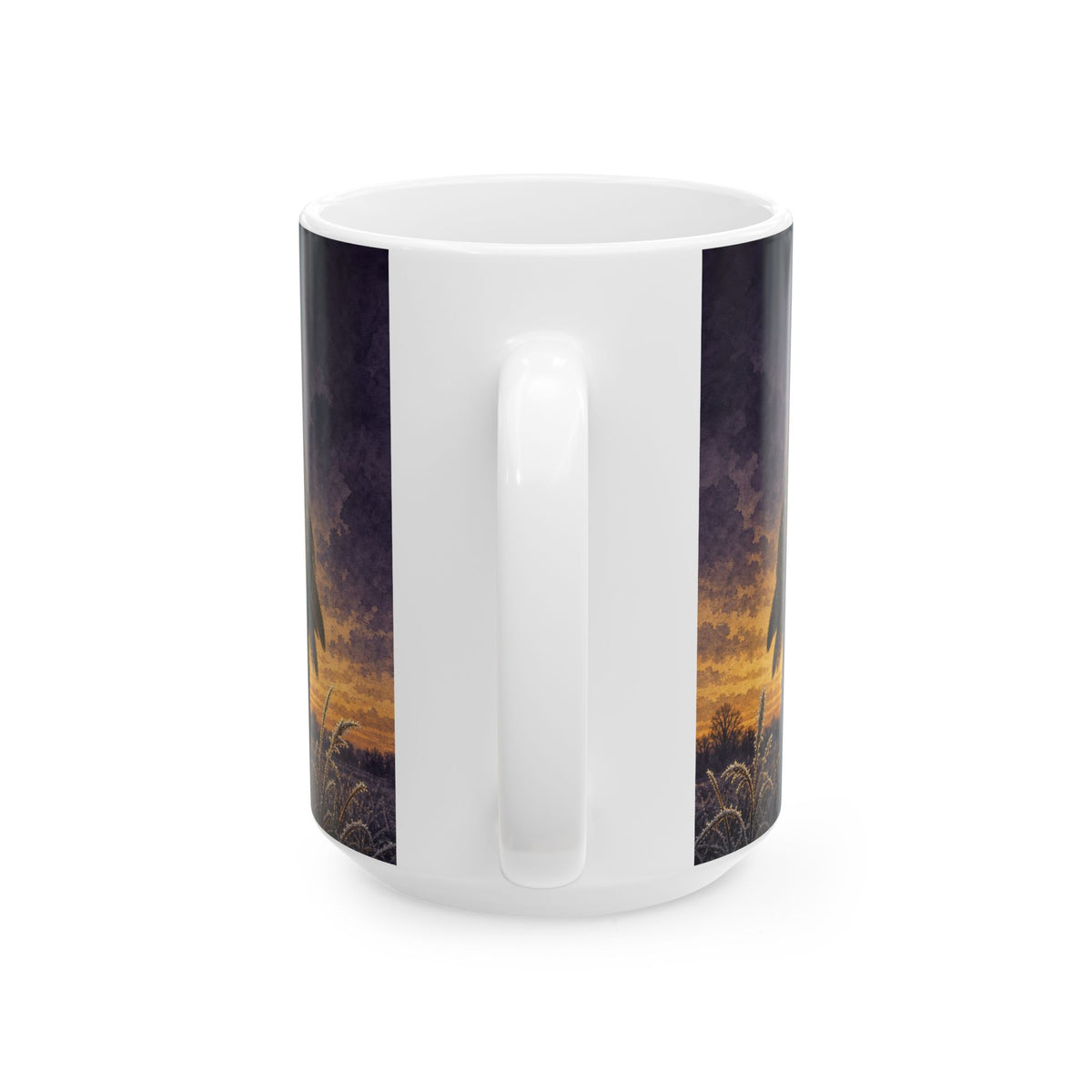 Long-Eared Owl Winter Dusk Mug Atmospheric Wildlife Birdwatching Gift